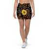 Autumn Sunflower Mini Skirt-grizzshop