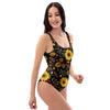 Autumn Sunflower One Piece Swimsuite-grizzshop