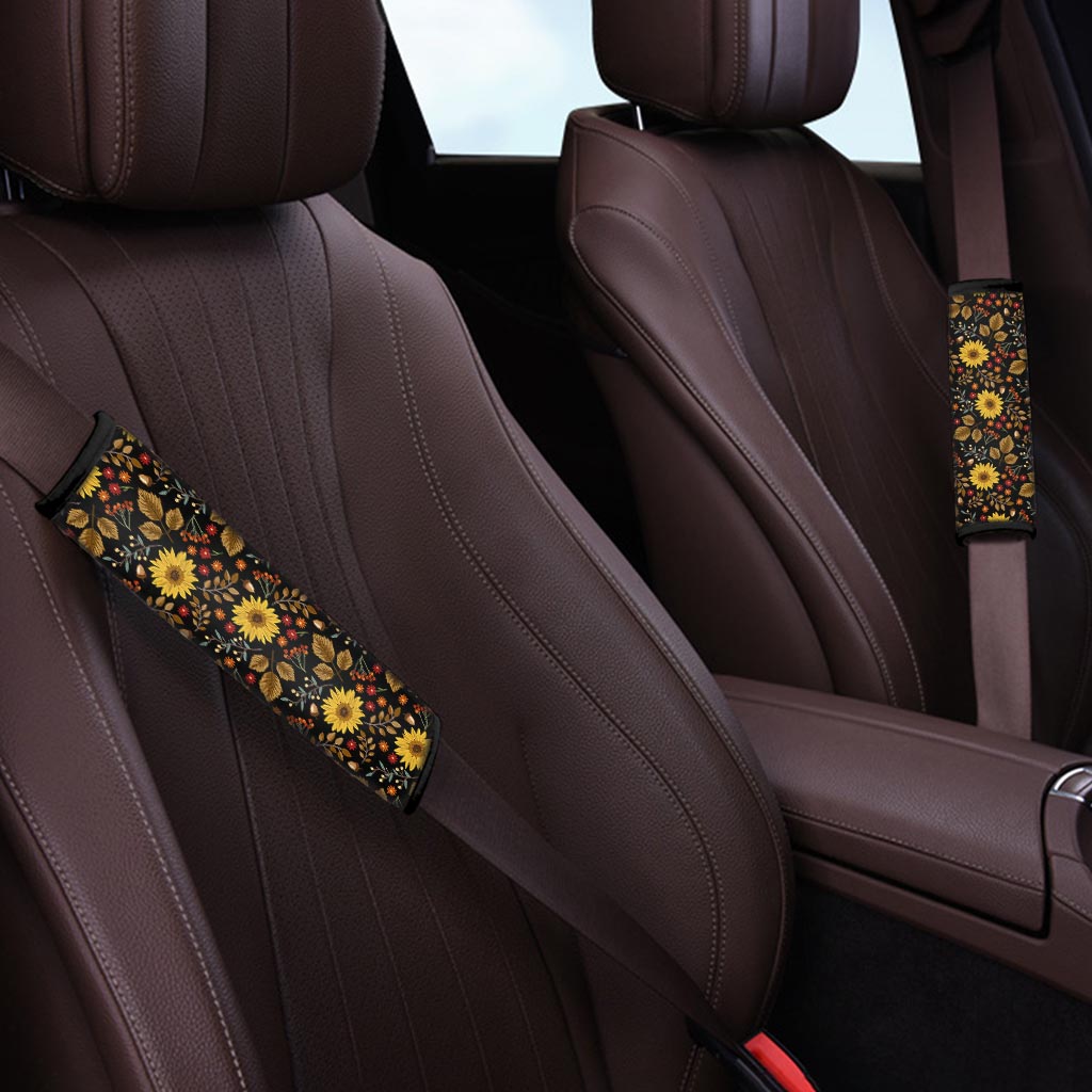 Autumn Sunflower Seat Belt Cover-grizzshop