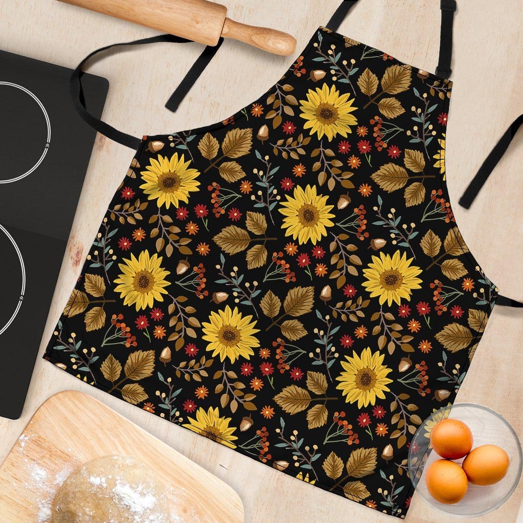 Autumn Sunflower Women's Apron-grizzshop