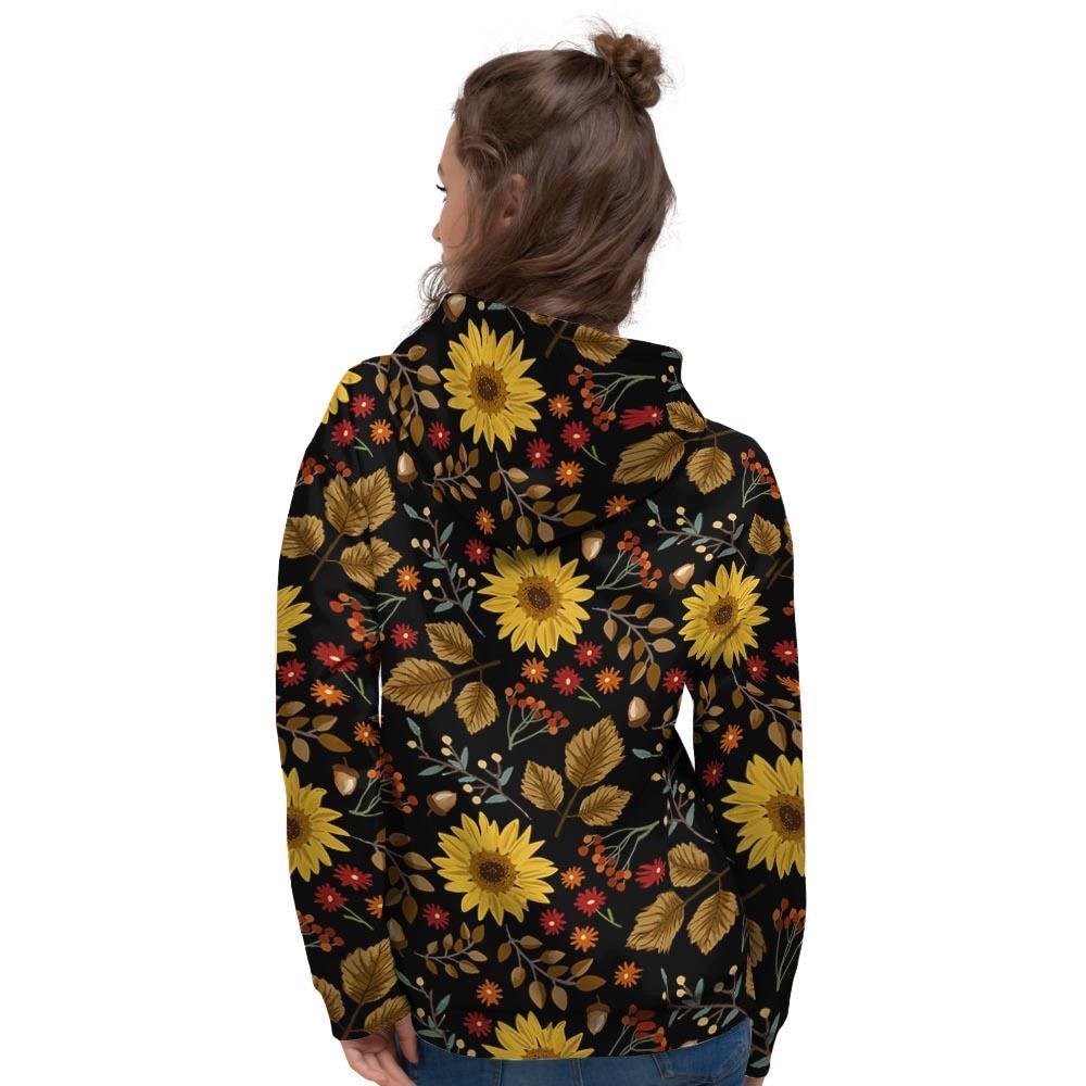 Autumn Sunflower Women's Hoodie-grizzshop