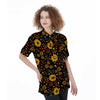 Autumn Sunflower Women's Short Sleeve Shirts-grizzshop