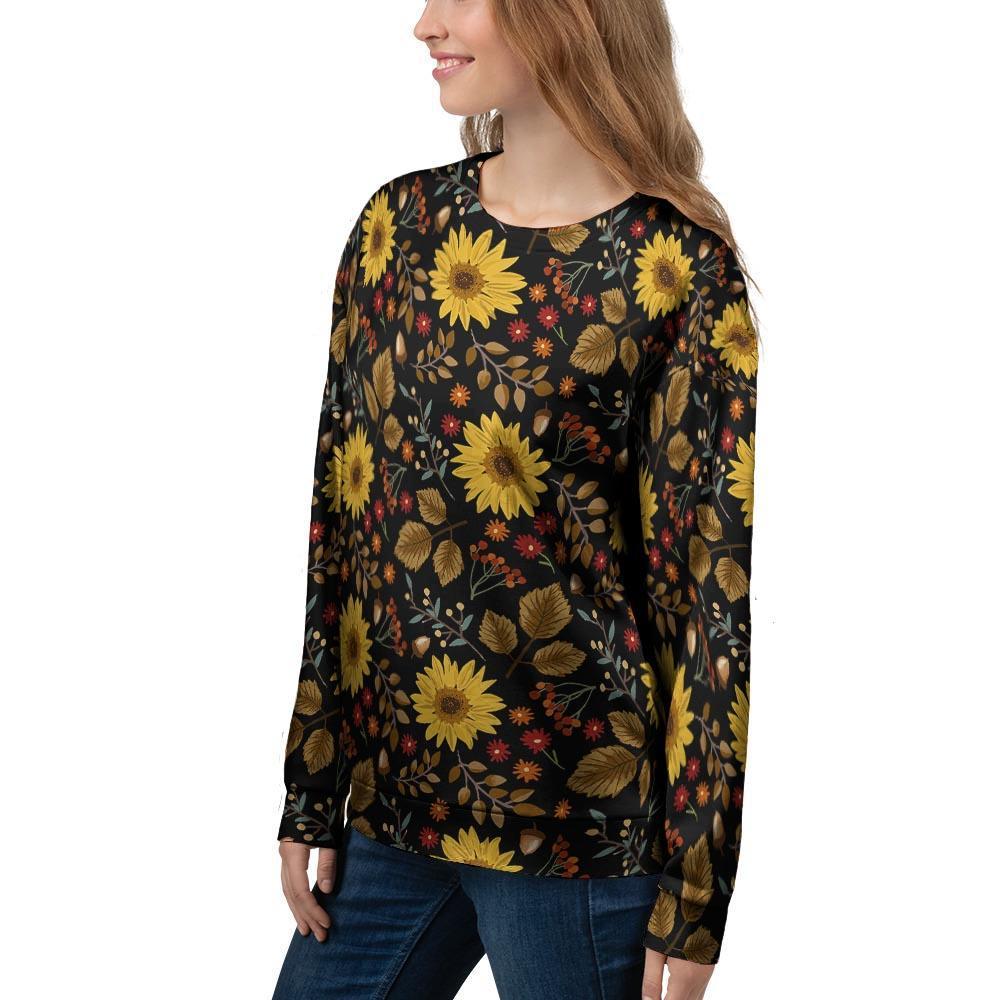 Autumn Sunflower Women's Sweatshirt-grizzshop