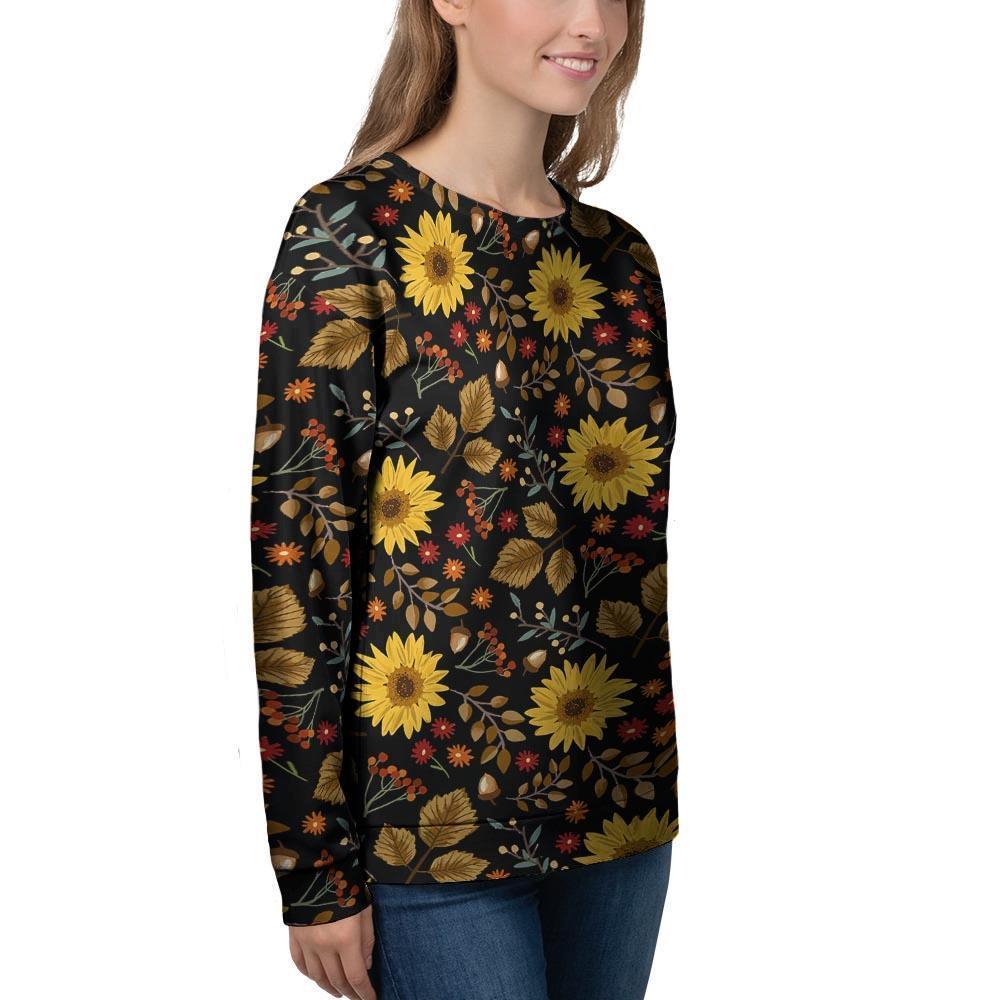 Autumn Sunflower Women's Sweatshirt-grizzshop