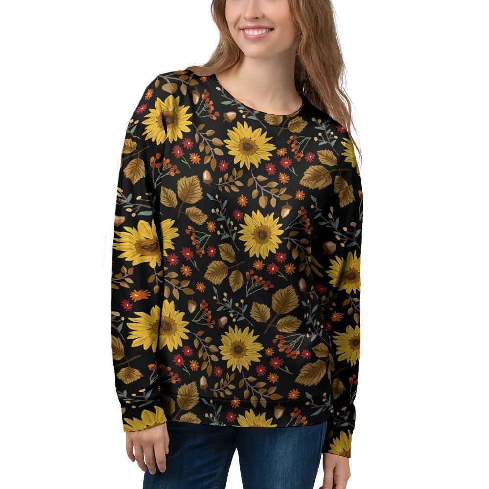 Autumn Sunflower Women's Sweatshirt-grizzshop