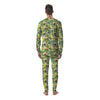 Avocado Banana Leaf Print Pattern Men's Pajamas-grizzshop