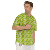 Avocado Cartoon Print Pattern Men's Short Sleeve Shirts-grizzshop