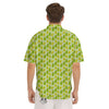 Avocado Cartoon Print Pattern Men's Short Sleeve Shirts-grizzshop