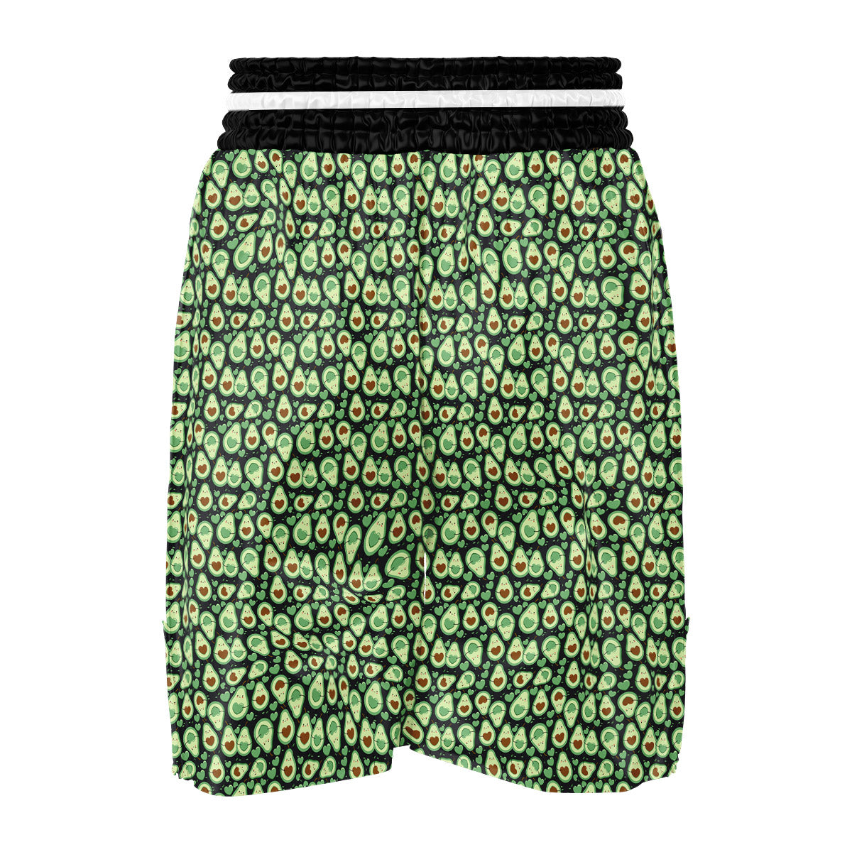 Avocado Cute Print Pattern Boxing Shorts-grizzshop