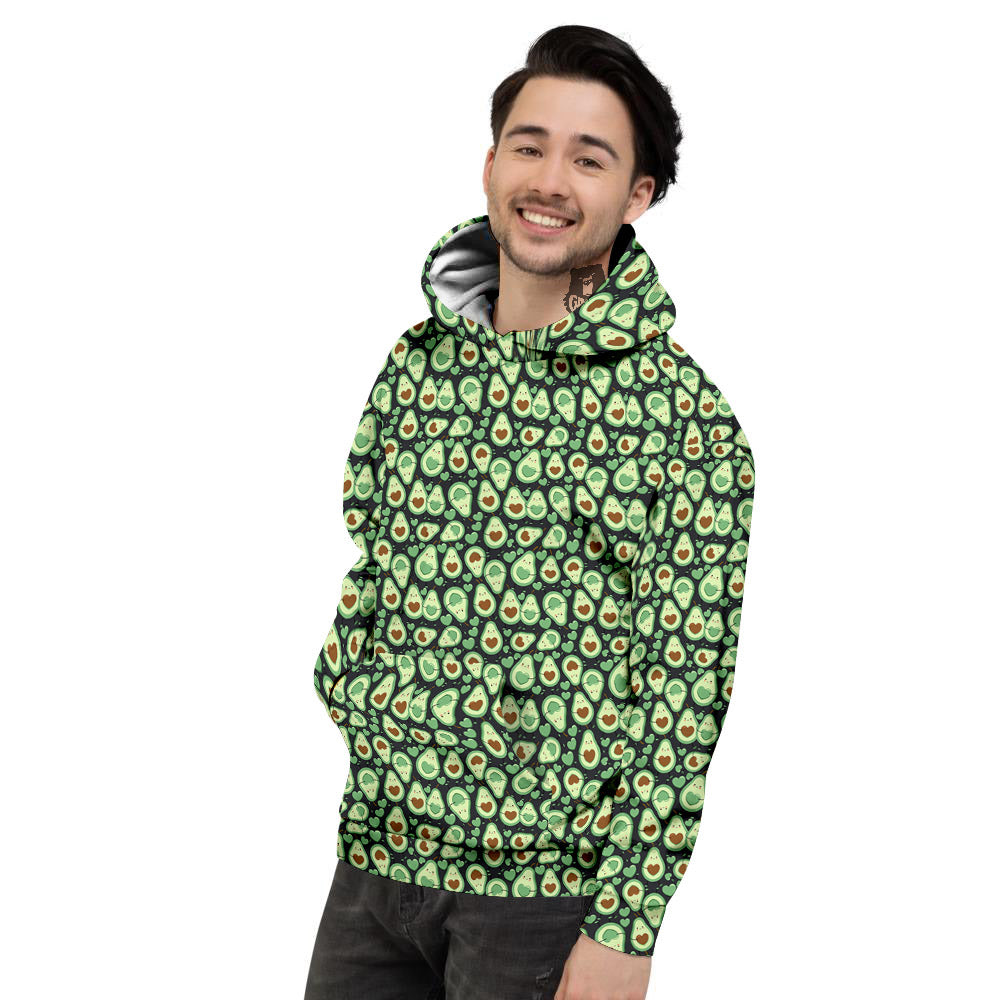 Avocado Cute Print Pattern Men's Hoodie-grizzshop