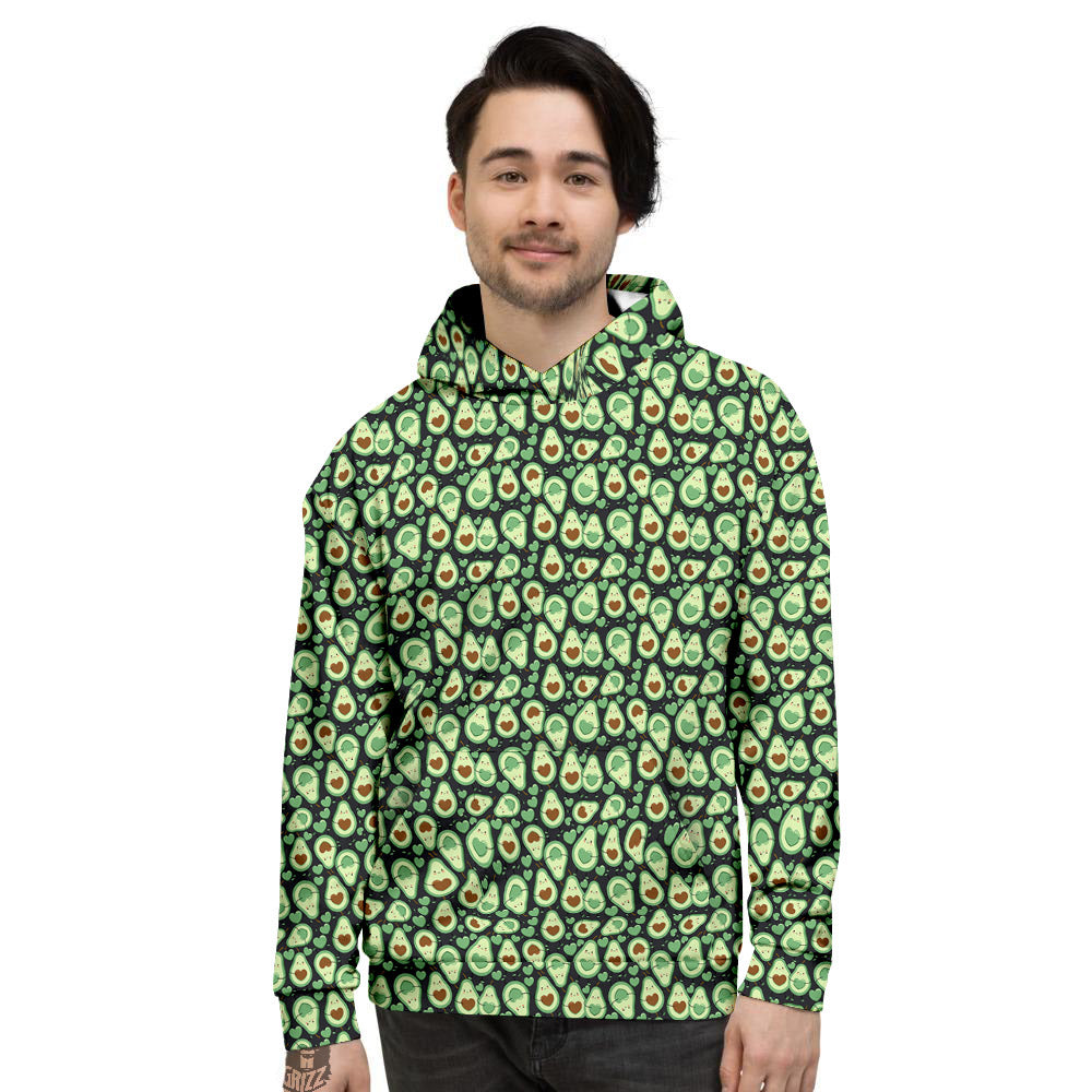 Avocado Cute Print Pattern Men's Hoodie-grizzshop