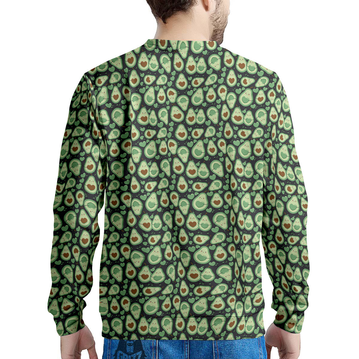 Avocado Cute Print Pattern Men's Sweatshirt-grizzshop