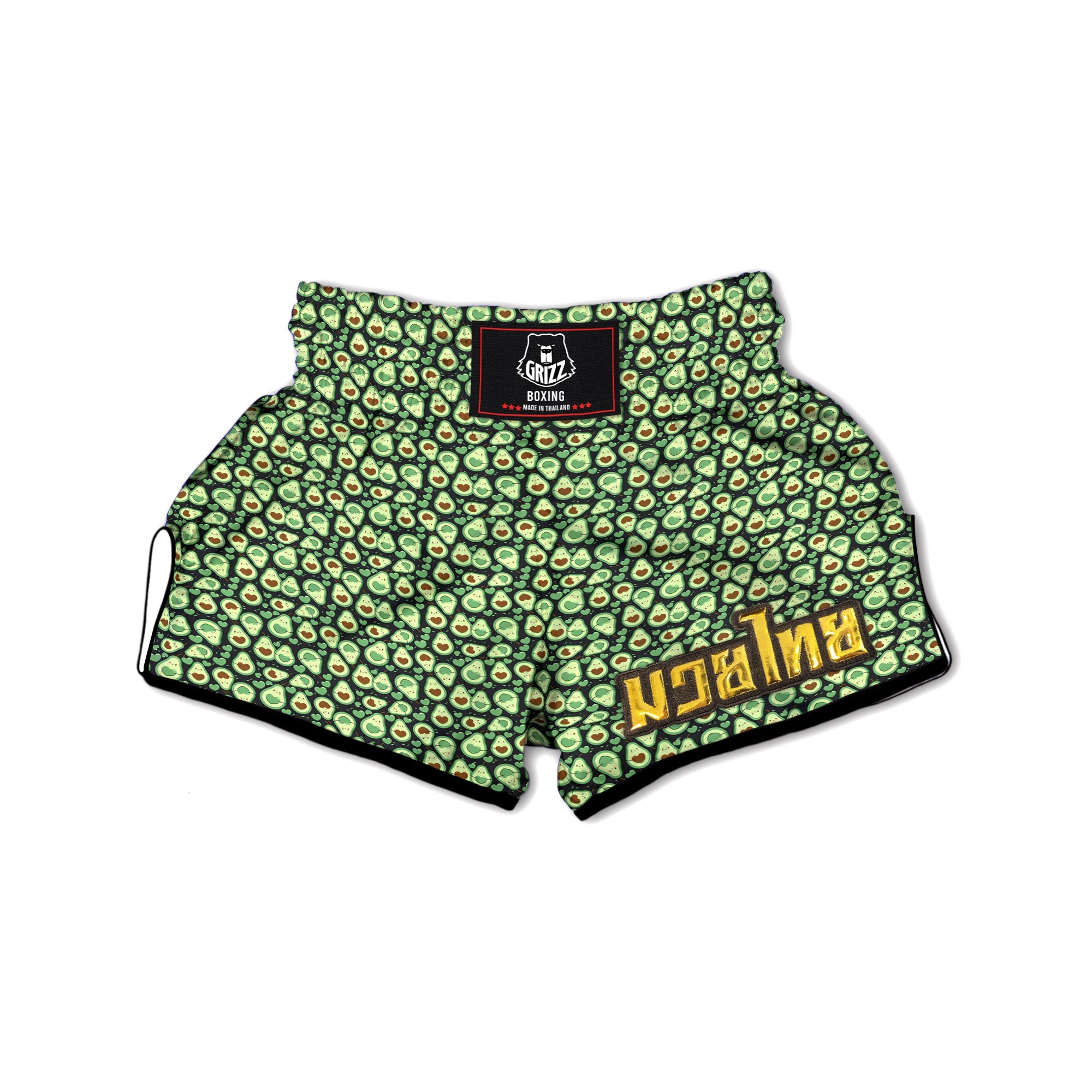 Avocado Cute Print Pattern Muay Thai Boxing Shorts-grizzshop