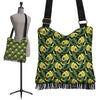 Avocado Floral Palm Leaves Pattern Print Crossbody Bags-grizzshop