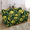 Avocado Floral Palm Leaves Pattern Print Loveseat Cover-grizzshop