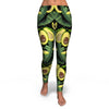 Avocado Floral Palm Leaves Pattern Print Pattern Women Leggings-grizzshop