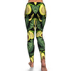 Avocado Floral Palm Leaves Pattern Print Pattern Women Leggings-grizzshop