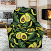 Avocado Floral Palm Leaves Pattern Print Recliner Cover-grizzshop