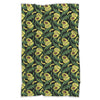 Avocado Floral Palm Leaves Pattern Print Throw Blanket-grizzshop