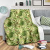 Avocado Green Pattern Print Blanket-grizzshop