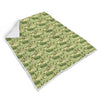 Avocado Green Pattern Print Throw Blanket-grizzshop
