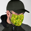 Avocado Green Patttern Print Face Mask-grizzshop