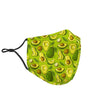 Avocado Green Patttern Print Face Mask-grizzshop