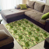 Avocado Green Patttern Print Floor Mat-grizzshop