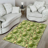 Avocado Green Patttern Print Floor Mat-grizzshop