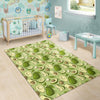 Avocado Green Patttern Print Floor Mat-grizzshop