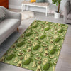 Avocado Green Patttern Print Floor Mat-grizzshop