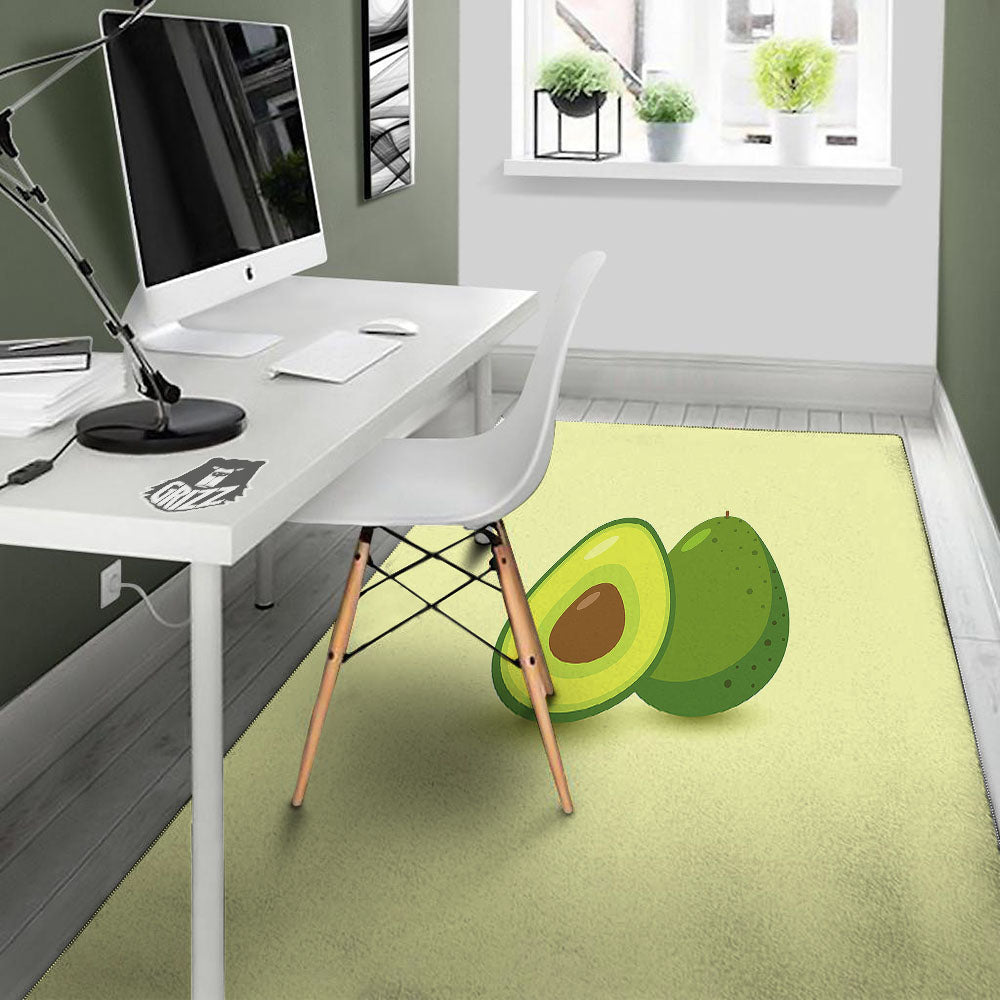 Avocado Green Print Floor Mat-grizzshop