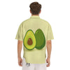 Avocado Green Print Men's Short Sleeve Shirts-grizzshop