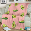 Avocado Pink Pattern Print Blanket-grizzshop