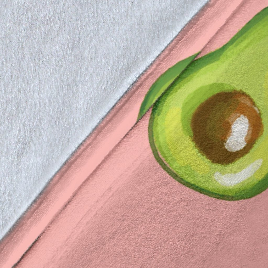 Avocado Pink Pattern Print Blanket-grizzshop