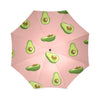 Avocado Pink Pattern Print Foldable Umbrella-grizzshop