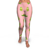 Avocado Pink Pattern Print Pattern Women Leggings-grizzshop