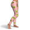 Avocado Pink Pattern Print Pattern Women Leggings-grizzshop