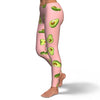 Avocado Pink Pattern Print Pattern Women Leggings-grizzshop