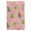 Avocado Pink Pattern Print Throw Blanket-grizzshop