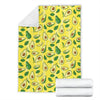 Avocado Yellow Pattern Print Blanket-grizzshop