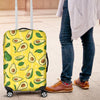 Avocado Yellow Pattern Print Luggage Cover Protector-grizzshop