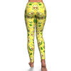 Avocado Yellow Pattern Print Pattern Women Leggings-grizzshop