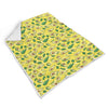 Avocado Yellow Pattern Print Throw Blanket-grizzshop