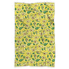 Avocado Yellow Pattern Print Throw Blanket-grizzshop