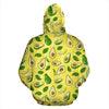 Avocado Yellow Pattern Print Women Men Pullover Hoodie-grizzshop