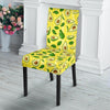 Avocado Yellow Patttern Print Chair Cover-grizzshop