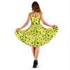 Avocado Yellow Patttern Print Dress-grizzshop