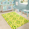 Avocado Yellow Patttern Print Floor Mat-grizzshop