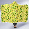 Avocado Yellow Patttern Print Hooded Blanket-grizzshop